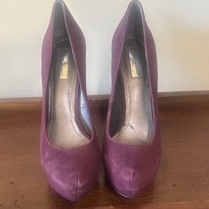 Report Plum Suede Women's Heels
